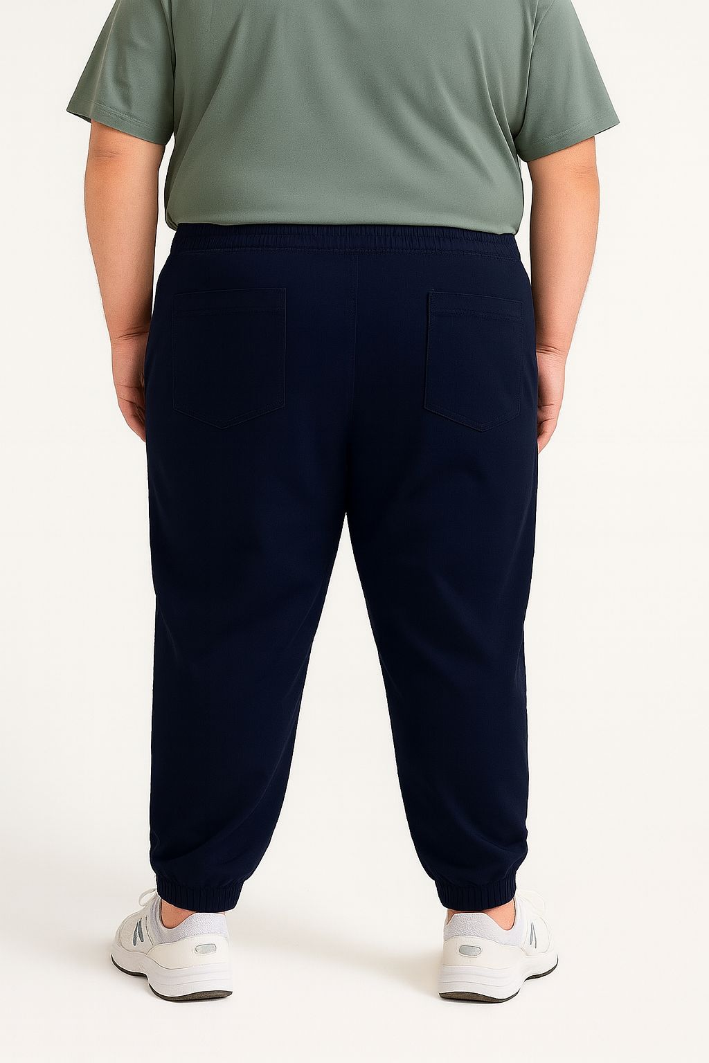 Calça Jogger Sarja Elastano Plus Size Tormenta
