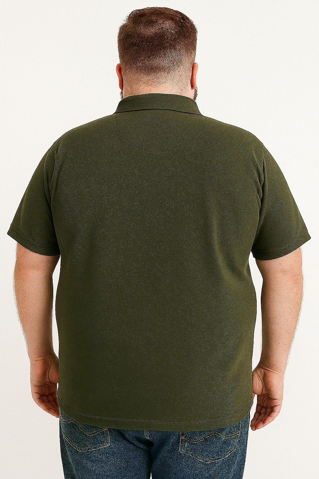 Camiseta Polo Lisa Plus Size Mepase