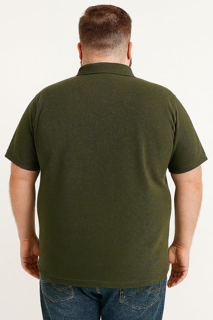 Camiseta Polo Lisa Plus Size Mepase