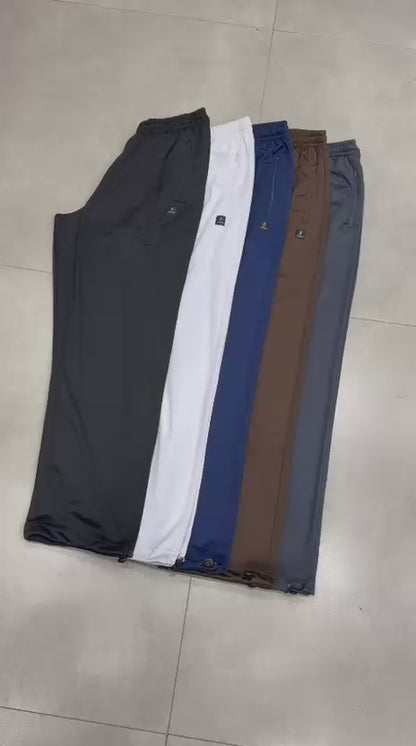 Calça Esportiva Helanca Plus Size Tormenta Com Zíper Lisa