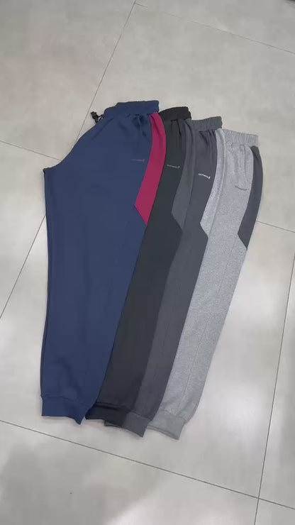 Calça Moletom Jogger Listra Lateral Plus Size Tormenta